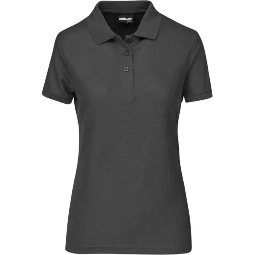 Ladies Exhibit Golf Shirt Grey